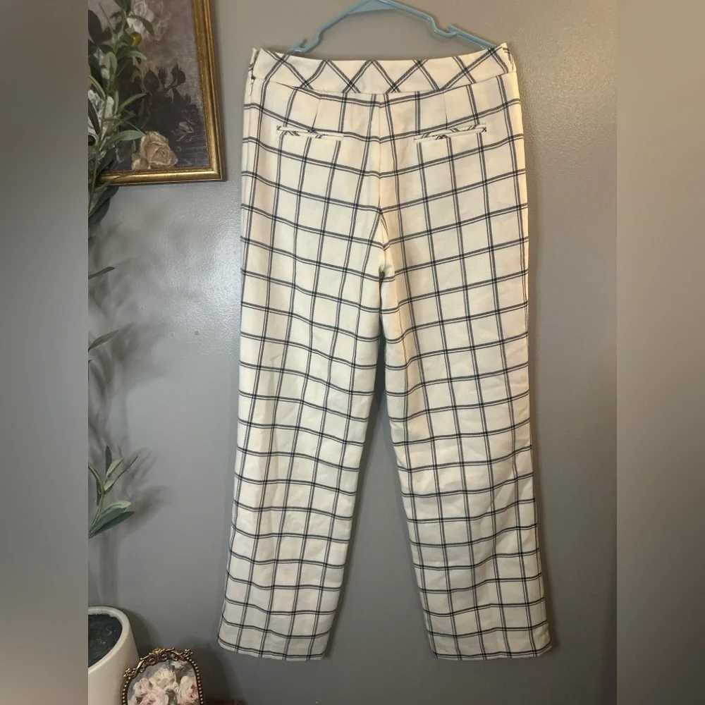 Pendleton 100% Virgin Wool Windowpane Trousers USA Size 10 Classic Preppy Pants - Picture 7 of 8